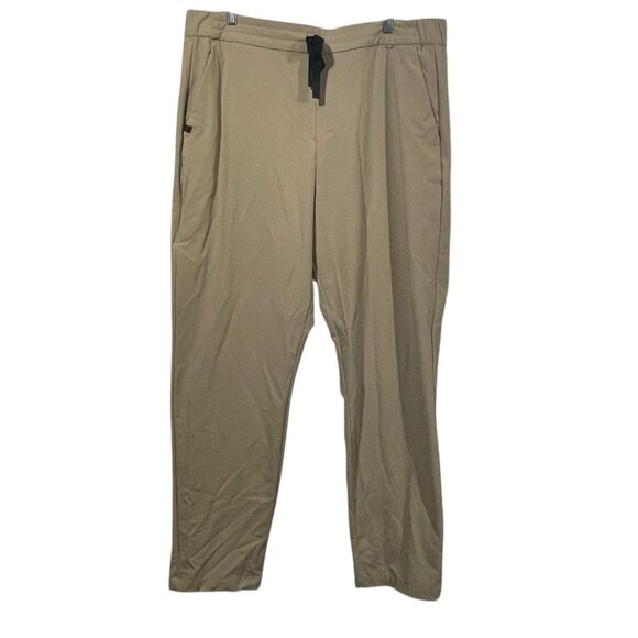 FIGS Pro Womens Tan Brown Drawstring Nylon Scrub Pants Sz XXL Tall Medical - Picture 1 of 9